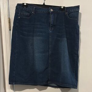 Dark Blue Denim Skirt
